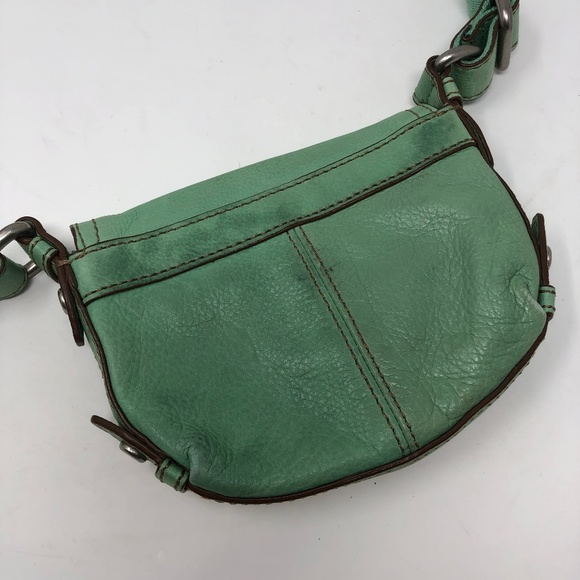 Vintage Fossil Pistachio Mint Green Crossbody Bag - Picture 4 of 8